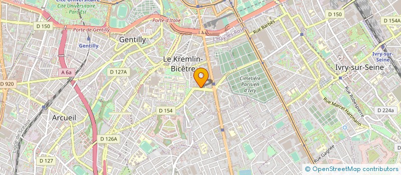 localisation de l'entreprise STUDIO DE TELEVISION DE PARIS BICETRE à LE KREMLIN-BICETRE