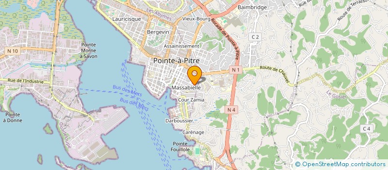 localisation de l'entreprise STUDIO DENTAIRE CARIB ESTHETIC à POINTE-A-PITRE