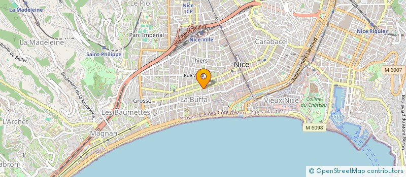 localisation de l'entreprise STUDIO DERMO NICE à NICE
