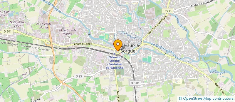 localisation de l'entreprise STUDIO DES ARTS à L'ISLE-SUR-LA-SORGUE