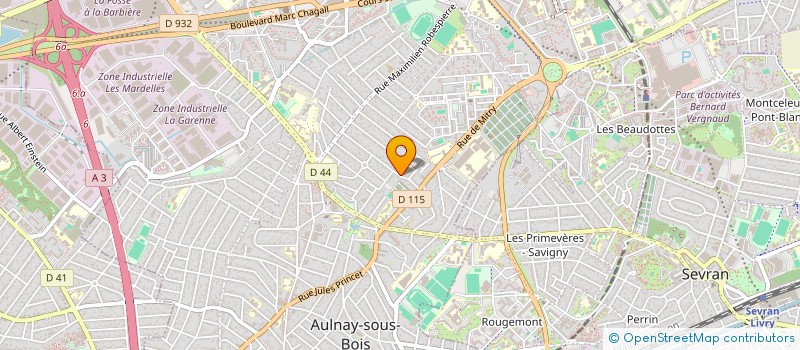 localisation de l'entreprise STUDIO DES ARTS  AULNAY-SOUS-BOIS