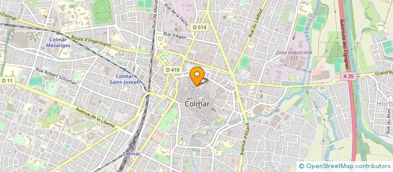 localisation de l'entreprise STUDIO DES ONGLES  COLMAR