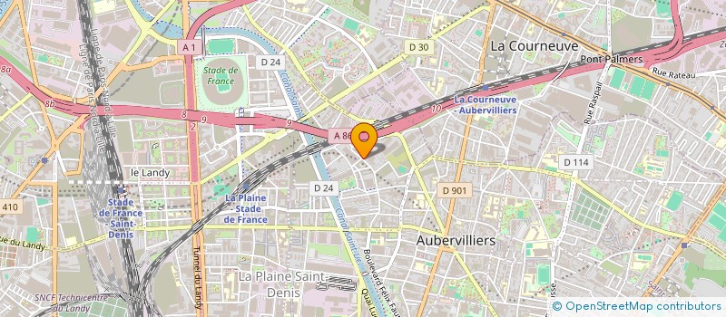 localisation de l'entreprise STUDIO DES PLANTES IMAGE à AUBERVILLIERS