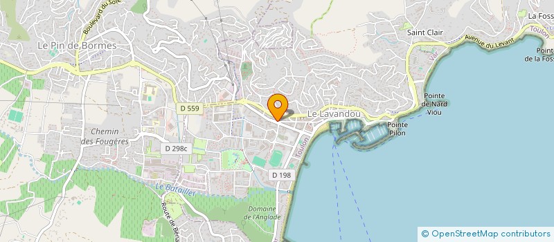 localisation de l'entreprise STUDIO DOTS à LE LAVANDOU