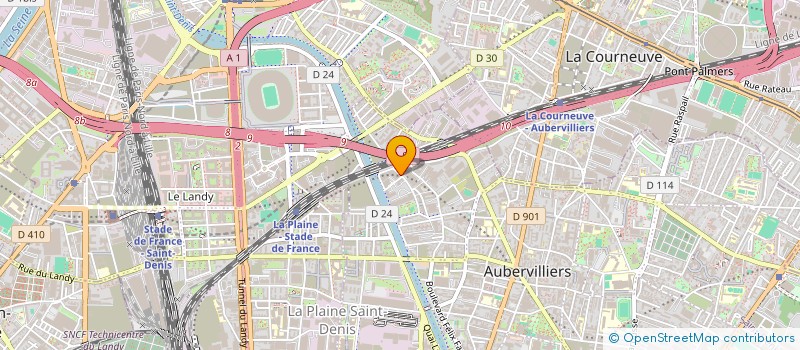 localisation de l'entreprise STUDIO DU MARCREUX à AUBERVILLIERS