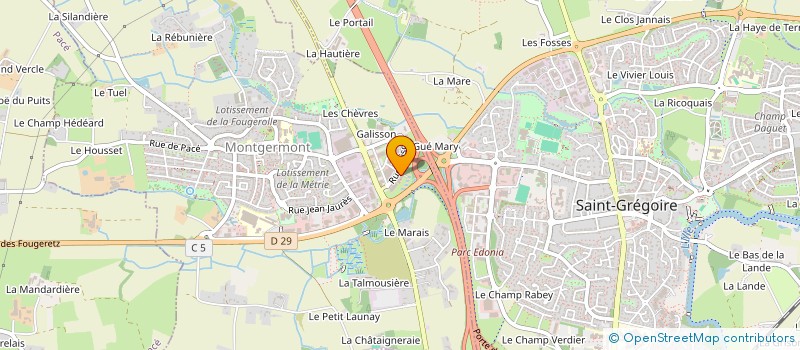 localisation de l'entreprise STUDIO ECARLATE  MONTGERMONT