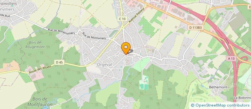 localisation de l'entreprise STUDIO ESTHETIQUE à ORGEVAL