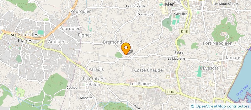 localisation de l'entreprise STUDIO ETINCEL' à LA SEYNE-SUR-MER