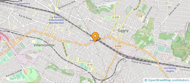 localisation de l'entreprise STUDIO ETOILE à GAGNY