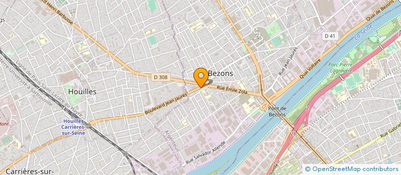 localisation de l'entreprise STUDIO F. L à BEZONS