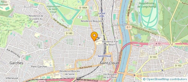 localisation de l'entreprise STUDIO FELICITA à SAINT-CLOUD
