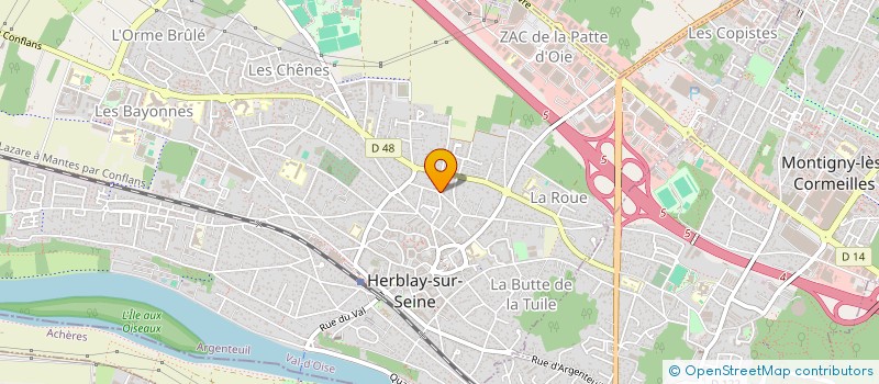 localisation de l'entreprise STUDIO FLAMENT  PIERRELAYE