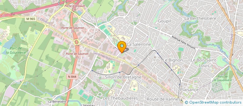localisation de l'entreprise STUDIO FORMATION à ORVAULT
