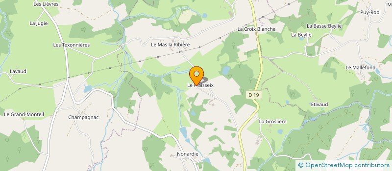 localisation de l'entreprise STUDIO FRAISSEIX à CHATEAU-CHERVIX