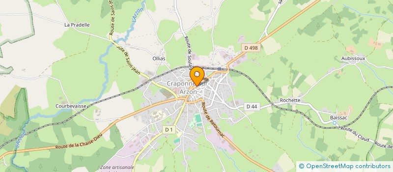 localisation de l'entreprise STUDIO FRIMOUSSE  CRAPONNE-SUR-ARZON