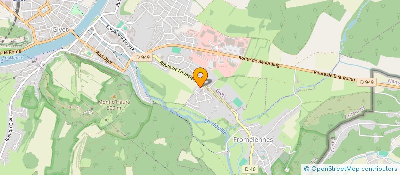 localisation de l'entreprise STUDIO FRT à GIVET