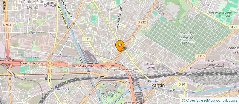 localisation de l'entreprise STUDIO-FUR à AUBERVILLIERS