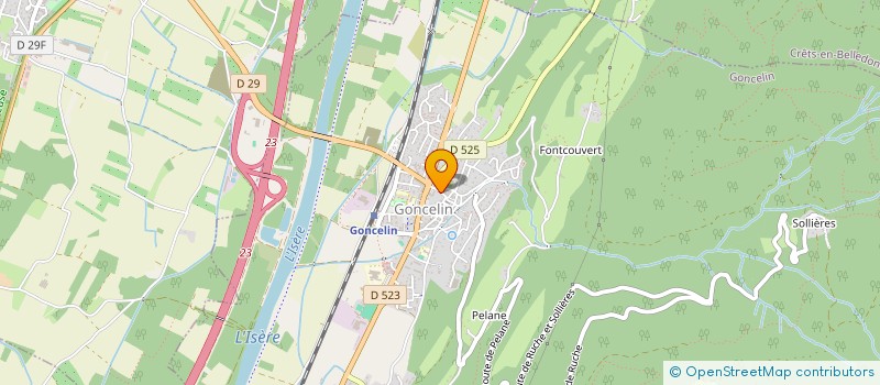 localisation de l'entreprise STUDIO G  GONCELIN