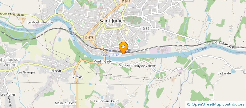 localisation de l'entreprise STUDIO GALLERY à SAINT-JUNIEN