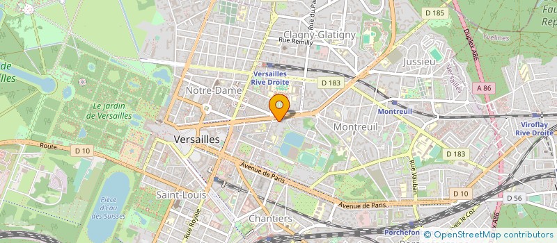 localisation de l'entreprise STUDIO GAUDINEAU à VERSAILLES
