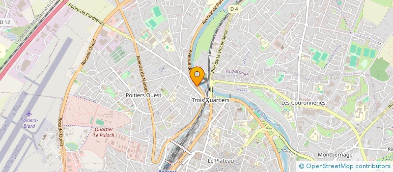 localisation de l'entreprise STUDIO GRENOUILLE à POITIERS