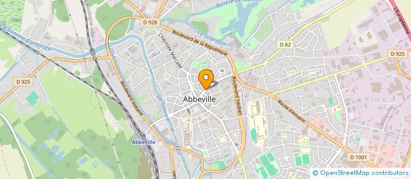 localisation de l'entreprise STUDIO GUILLAUME à ABBEVILLE