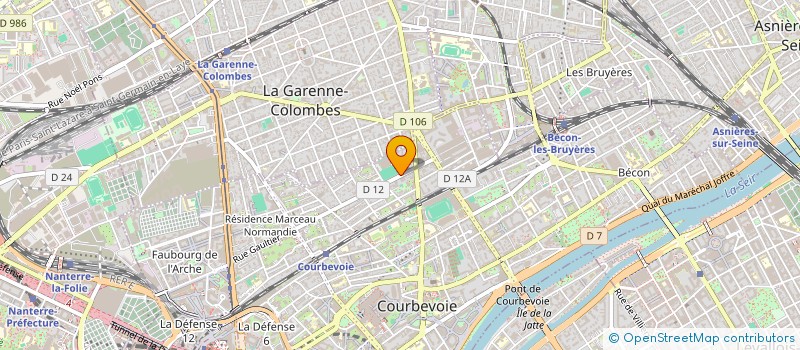 localisation de l'entreprise STUDIO GUPPY à COURBEVOIE
