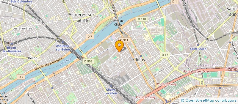 localisation de l'entreprise STUDIO H à CLICHY
