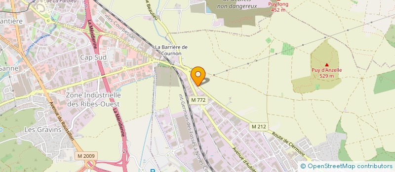 localisation de l'entreprise STUDIO HAIR BODY  COURNON D AUVERGNE