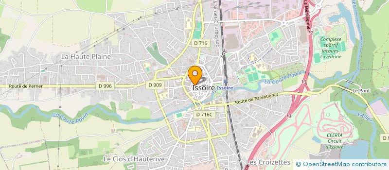 localisation de l'entreprise STUDIO IMAG PHOTO VIDEO  ISSOIRE