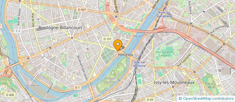 localisation de l'entreprise STUDIO IMAGES 2 à BOULOGNE-BILLANCOURT