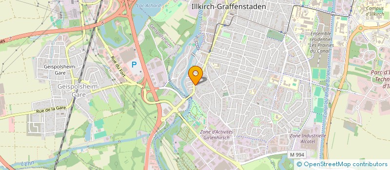 localisation de l'entreprise STUDIO JANVIER  ILLKIRCH-GRAFFENSTADEN