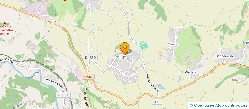 localisation de l'entreprise STUDIO JL DANSE  POLIGNAC