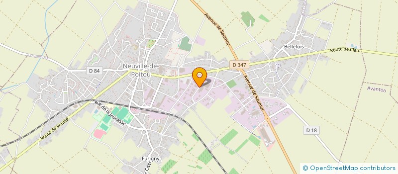 localisation de l'entreprise STUDIO JP & F LANGEREAU à NEUVILLE-DE-POITOU