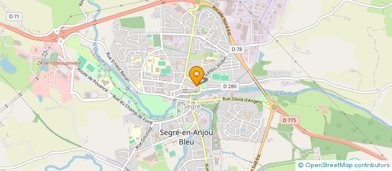 localisation de l'entreprise STUDIO K10 à SEGRE-EN-ANJOU BLEU