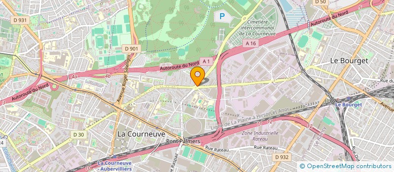 localisation de l'entreprise STUDIO KAFE à LA COURNEUVE
