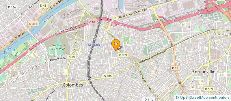 localisation de l'entreprise STUDIO KAN à COLOMBES