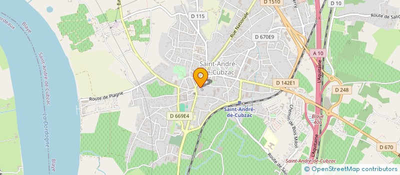 localisation de l'entreprise STUDIO L.S.  SAINT-ANDRE-DE-CUBZAC