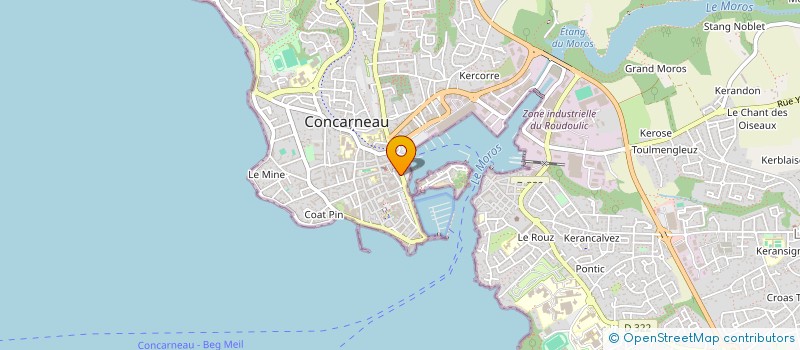 localisation de l'entreprise STUDIO LE JOUAN  CONCARNEAU