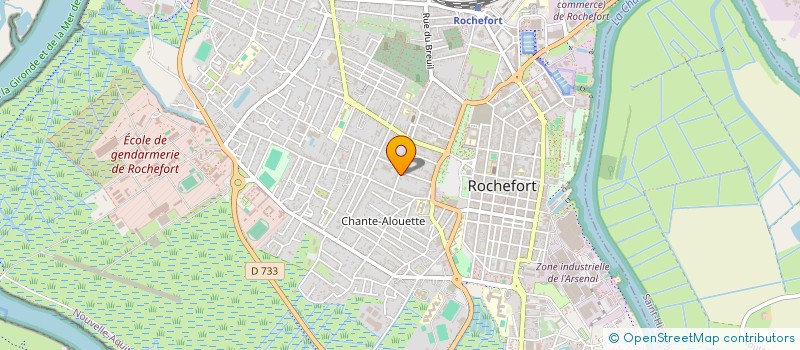 localisation de l'entreprise STUDIO LESCURE  ROCHEFORT