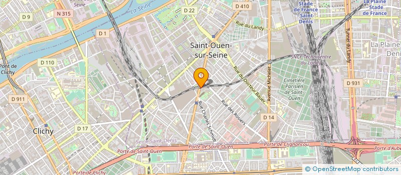 localisation de l'entreprise STUDIO LESTELLE à SAINT-OUEN-SUR-SEINE