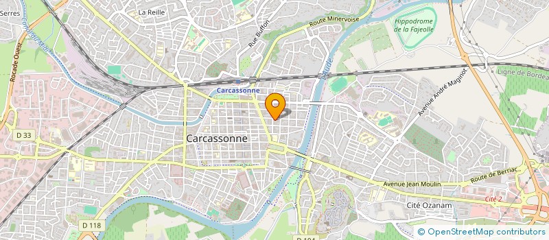 localisation de l'entreprise STUDIO LINEA  CARCASSONNE