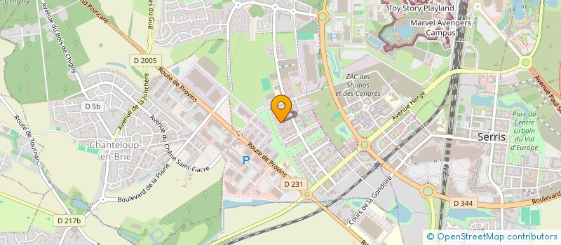 localisation de l'entreprise STUDIO LIQUID  MONTEVRAIN