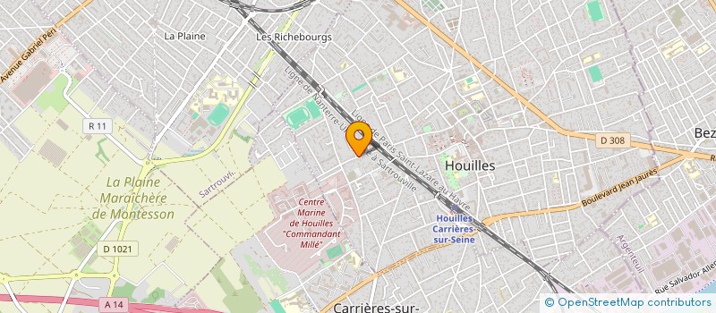 localisation de l'entreprise STUDIO LONASO  HOUILLES