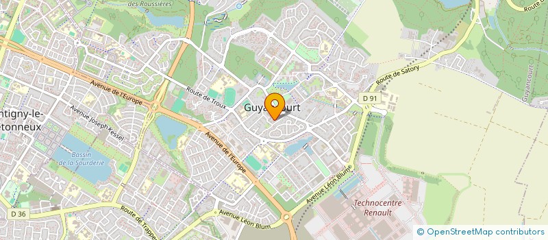 localisation de l'entreprise STUDIO LUMINA  GUYANCOURT