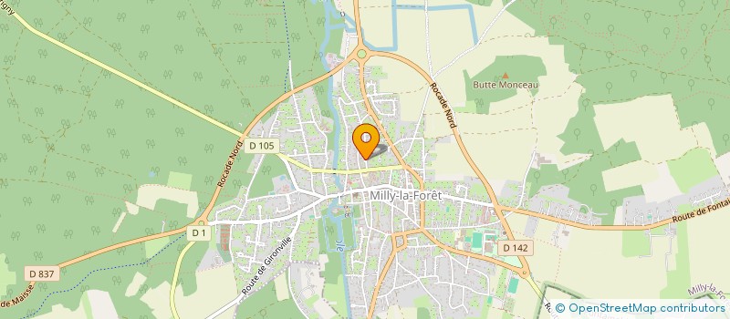 localisation de l'entreprise STUDIO LUMINESCENCE  MILLY-LA-FORET