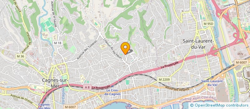 localisation de l'entreprise STUDIO LUNE  CAGNES-SUR-MER