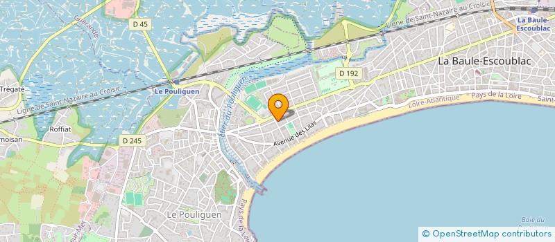 localisation de l'entreprise STUDIO MAISON PILATES  LA BAULE-ESCOUBLAC