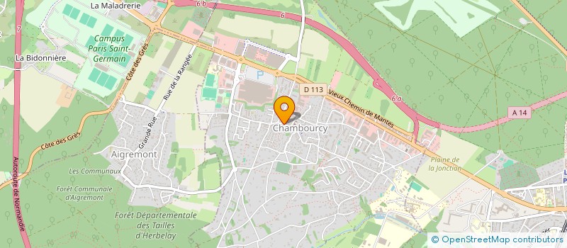 localisation de l'entreprise STUDIO MAJE à CHAMBOURCY