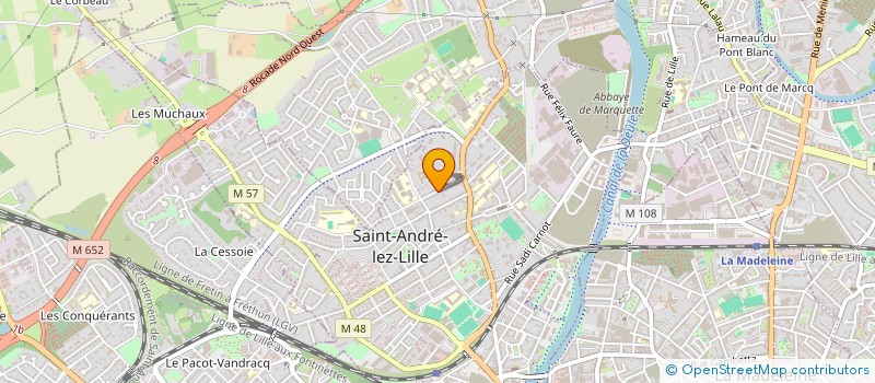 localisation de l'entreprise STUDIO MARTEL  SAINT-ANDRE-LEZ-LILLE